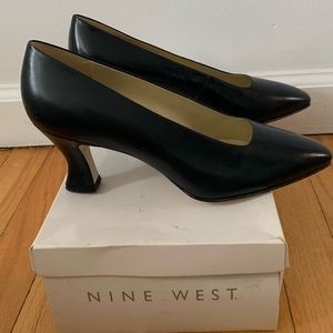 NEW NINE WEST BLACK HEELS SZ 7